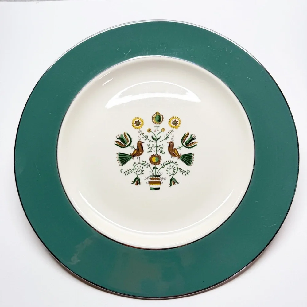 Vintage Homer Laughlin Cavalier Eggshell Persian Garden 10” Plate L56N5